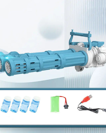 Super Big Double-Tube Bubble Gun Machine Outdoor Blowing Soap Bubble Maker Toy Automatic Water Toy For Children Birthday Party beldemo5-toys2