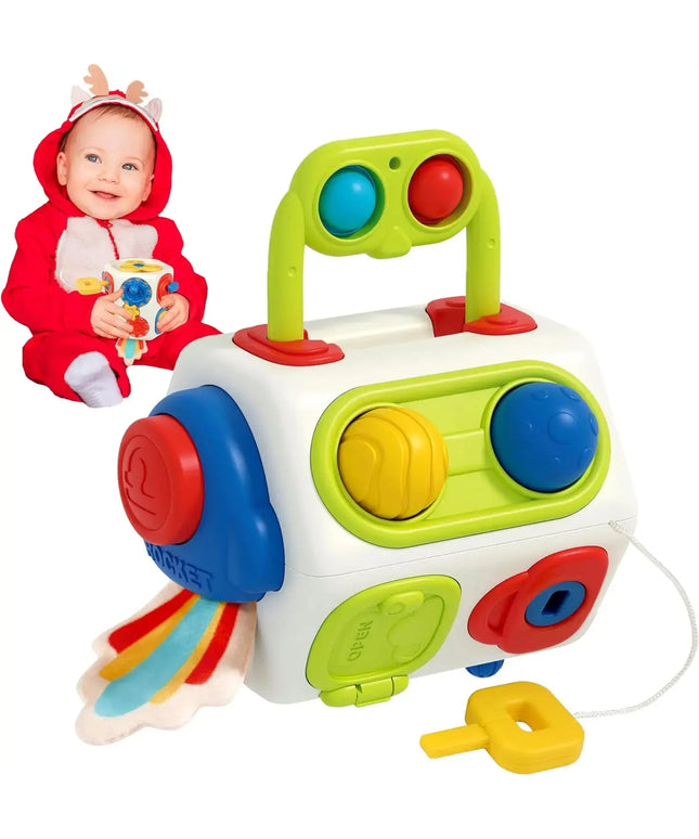 9 In 1 Busy Cube Baby & Toddler Toys Montessori Sensory Toys For Toddlers 1 2 3 Year Old Fidget Busy Board Learning Toys beldemo5-toys2