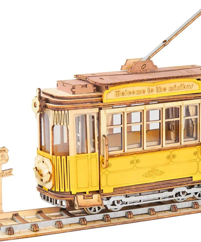 Robotime Rolife Vintage Car Model 3D Wooden Puzzle Toys For Chilidren Kids beldemo5-toys2
