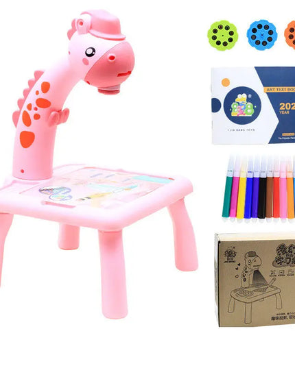 Children LED Projector Art Drawing Table Toys Painting Board Desk beldemo5-toys2