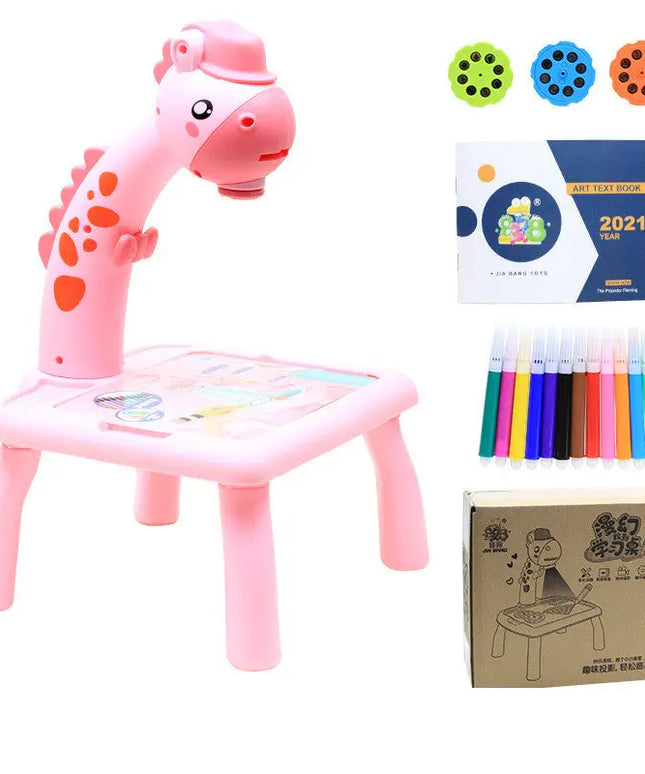 Children LED Projector Art Drawing Table Toys Painting Board Desk beldemo5-toys2