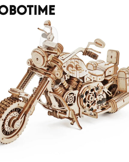 Robotime Rokr Cruiser Motorcycle DIY Wooden Model LK504 beldemo5-toys2