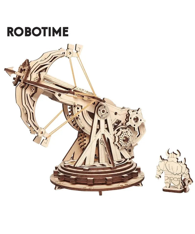 Robotime ROKR Siege Heavy Ballista 3D Wooden Puzzle War Game Assembly Toys Gifts for Children Boys Kids KW401 Dropshipping beldemo5-toys2