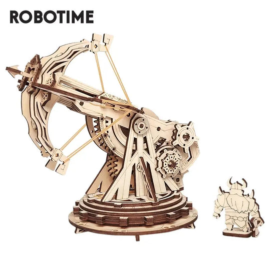 Robotime ROKR Siege Heavy Ballista 3D Wooden Puzzle War Game Assembly Toys Gifts for Children Boys Kids KW401 Dropshipping beldemo5-toys2