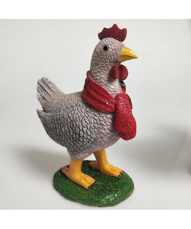 Chicken With Scarf Holiday Decoration beldemo5-toys2