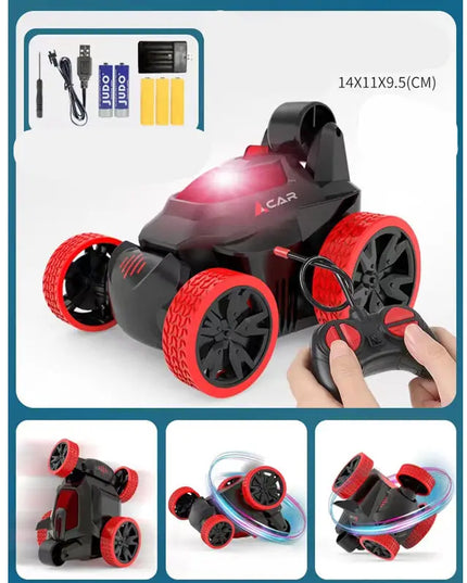 Double-sided Tumbling Stunt Dump Truck Charging Version Remote Control Toy beldemo5-toys2