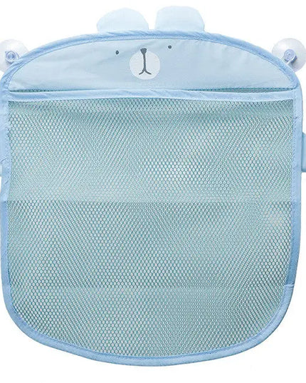 New Baby Bathroom Mesh Bag Sucker Design For Bath Toys Kids Basket Cartoon Animal Shapes Cloth Sand Toys Storage Net Bag Bells toys