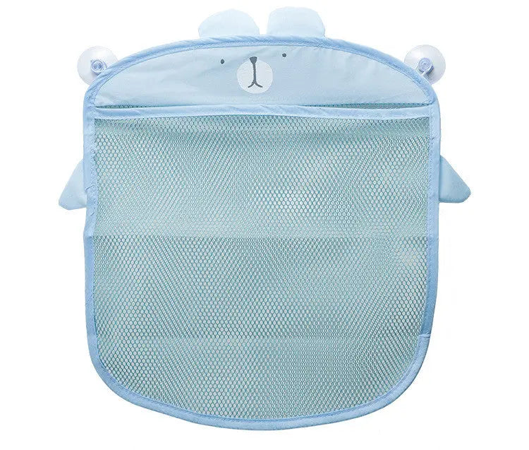 New Baby Bathroom Mesh Bag Sucker Design For Bath Toys Kids Basket Cartoon Animal Shapes Cloth Sand Toys Storage Net Bag Bells toys