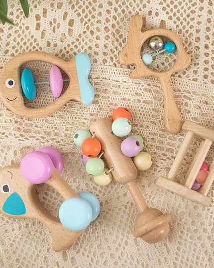 Newborn Baby Beech Educational Toys Bells toys