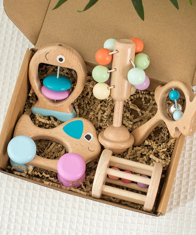 Newborn Baby Beech Educational Toys Bells toys