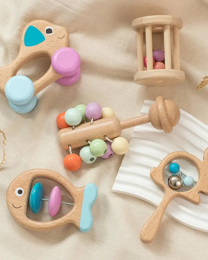 Newborn Baby Beech Educational Toys Bells toys