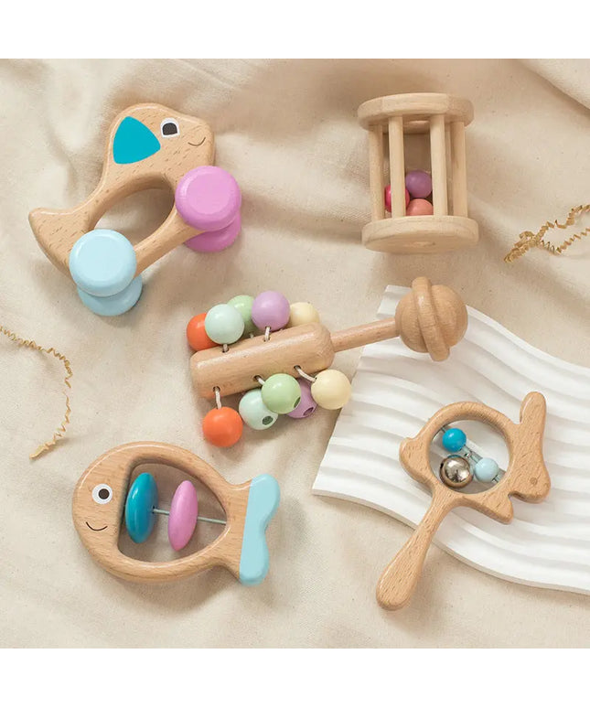 Newborn Baby Beech Educational Toys Bells toys