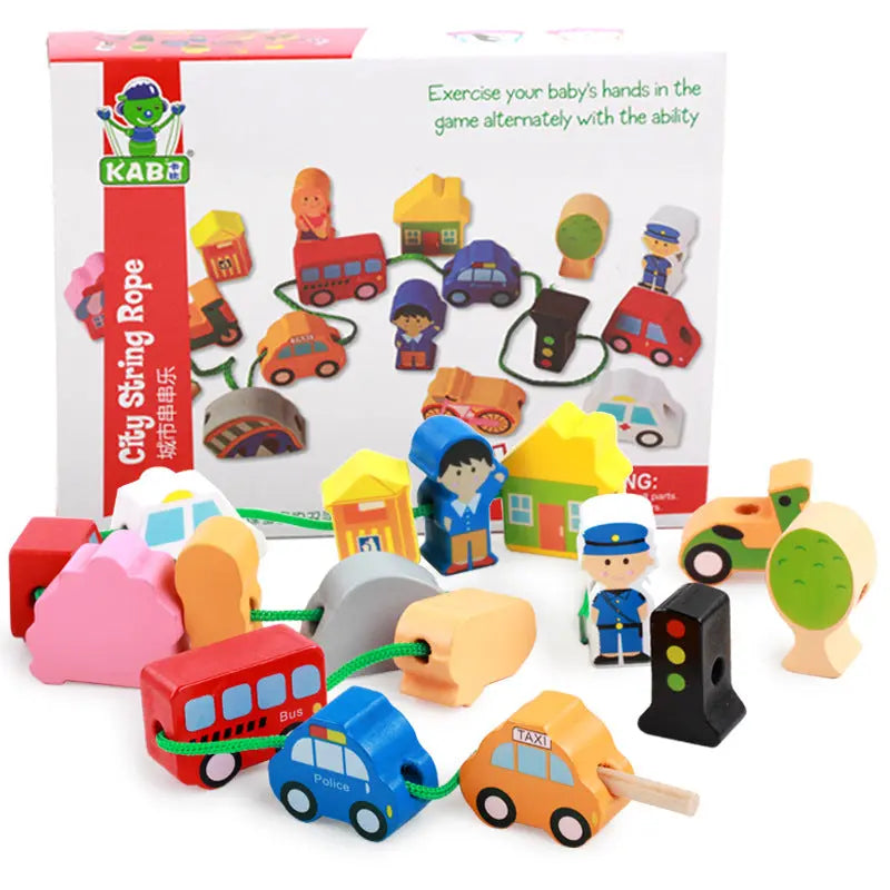 One-year-old children’s educational toys - City