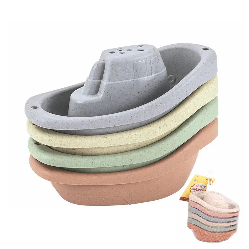 Bathroom Stacking Boat Stacking Stacking Fun Taste Stacking Cups Baby Bath Bath Toys Bells toys