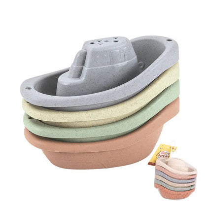 Bathroom Stacking Boat Stacking Stacking Fun Taste Stacking Cups Baby Bath Bath Toys Bells toys