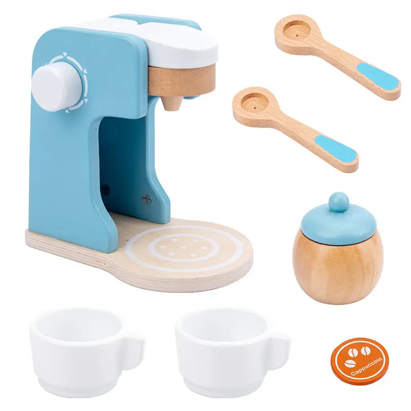 Wooden simulation play house children’s toys - Coffee machine