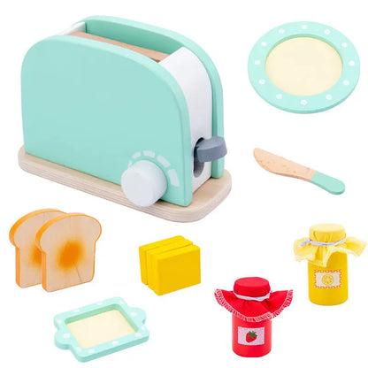 Wooden simulation play house children’s toys - Bread machine