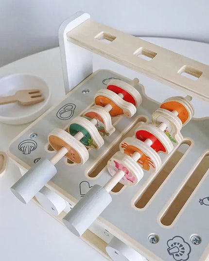 Mini Barbecue Table Children's Play House Kitchen Toys Bells toys