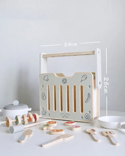 Mini Barbecue Table Children's Play House Kitchen Toys Bells toys