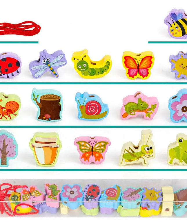 Wooden Children’s Threading Beads Toys