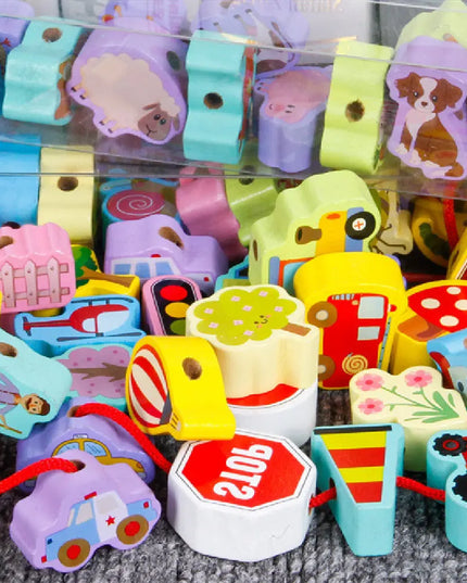Wooden Children’s Threading Beads Toys