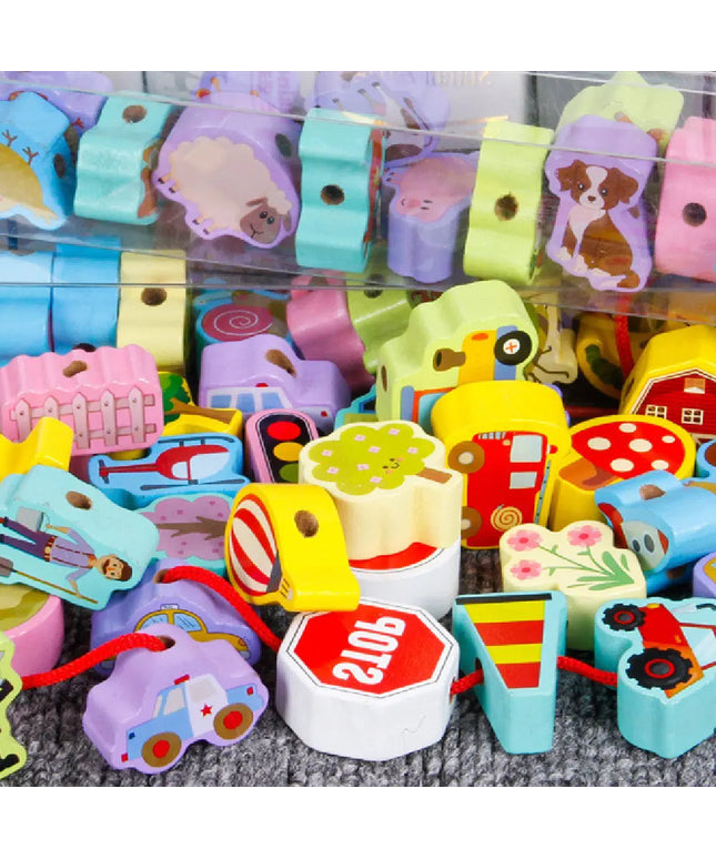 Wooden Children’s Threading Beads Toys