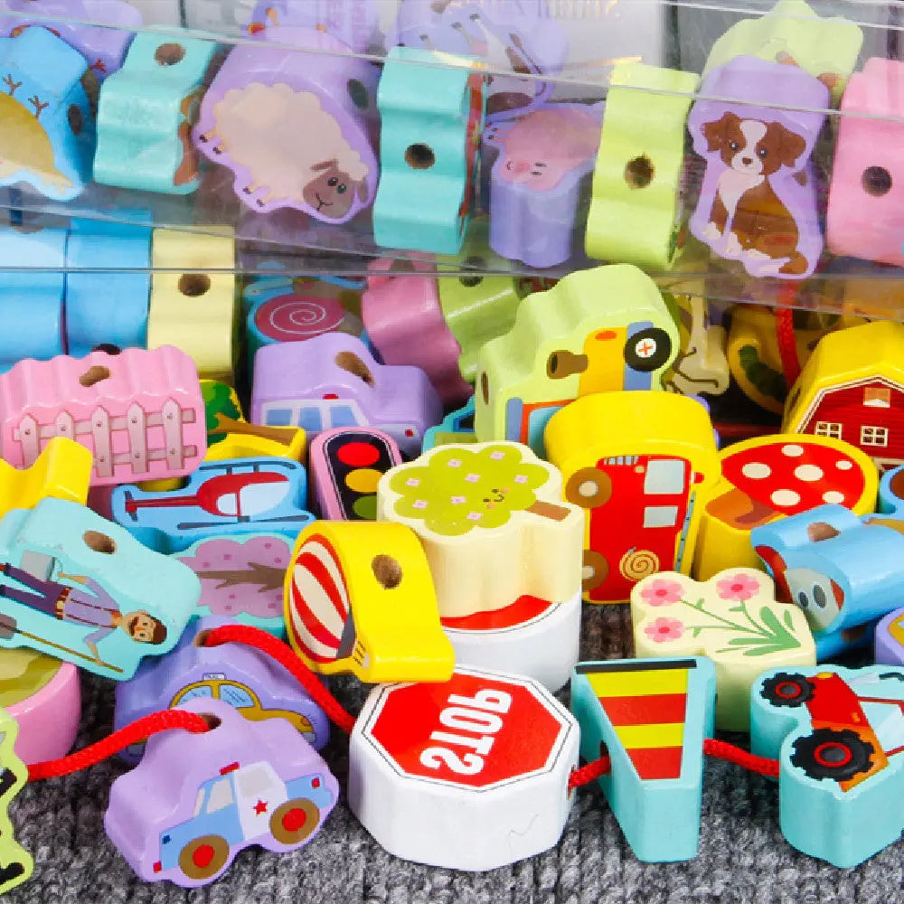Wooden Children’s Threading Beads Toys
