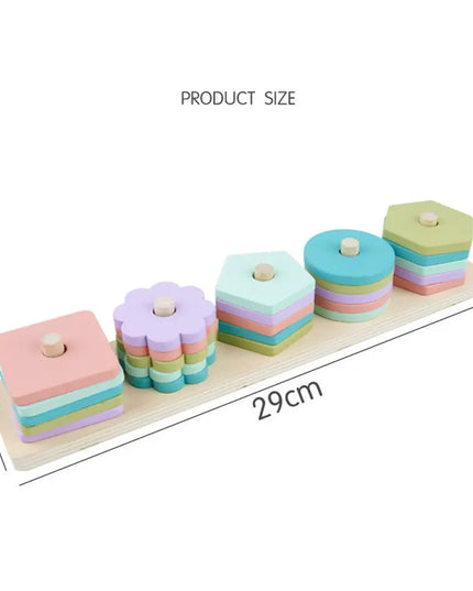 Children’s wooden geometric shape toys