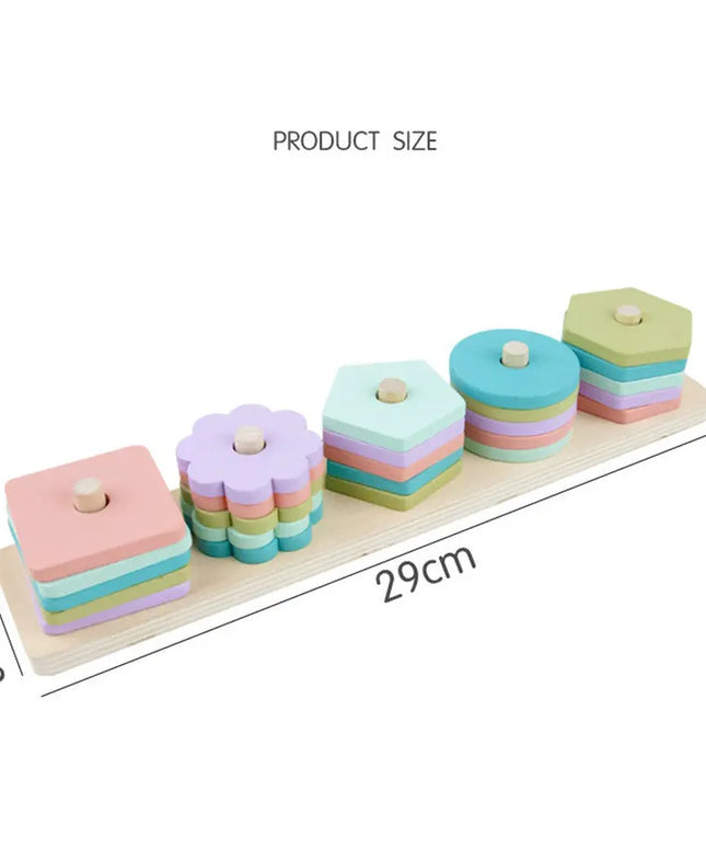 Children’s wooden geometric shape toys