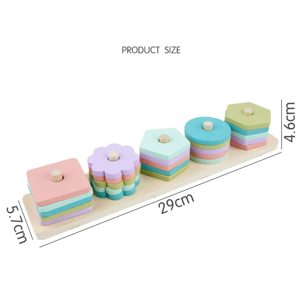 Children’s wooden geometric shape toys