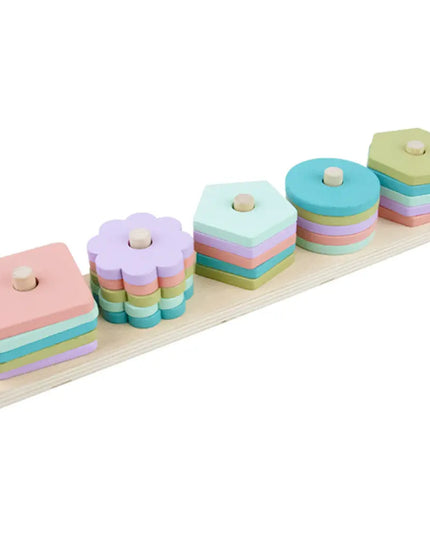 Children’s wooden geometric shape toys