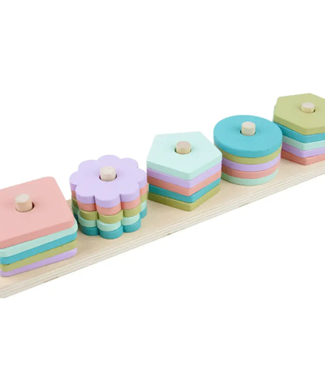 Children’s wooden geometric shape toys