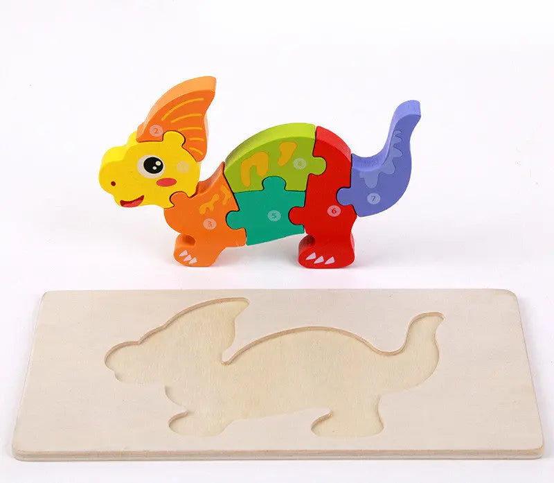 Children's Educational Toys Wooden Three-dimensional Montessori Bells toys