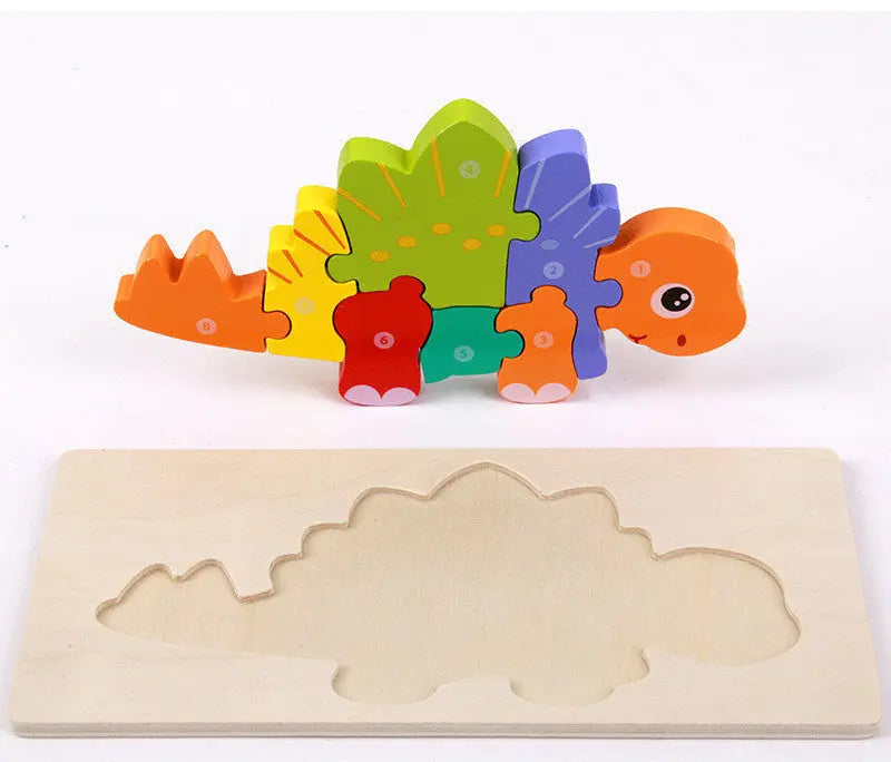 Children's Educational Toys Wooden Three-dimensional Montessori Bells toys