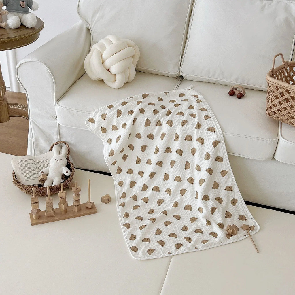 Baby Pure Cotton Super Soft Bath Towel Bells toys