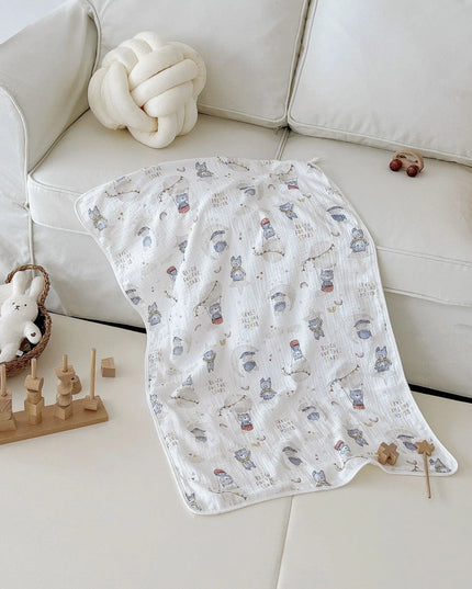 Baby Pure Cotton Super Soft Bath Towel Bells toys