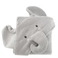 Baby Bath Towel With Dinosaur Cloak Large - Little gray elephant / One size