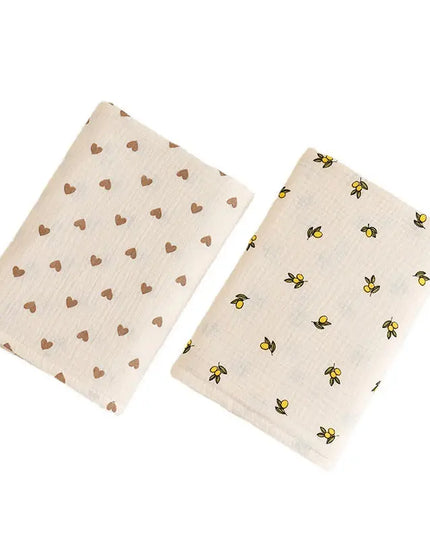 Korean Baby Double-layer Gauze Bath Towel Bells toys