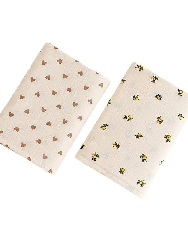 Korean Baby Double-layer Gauze Bath Towel Bells toys