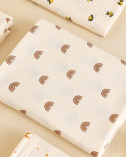 Korean Baby Double-layer Gauze Bath Towel Bells toys