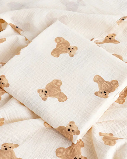 Korean Baby Double-layer Gauze Bath Towel Bells toys