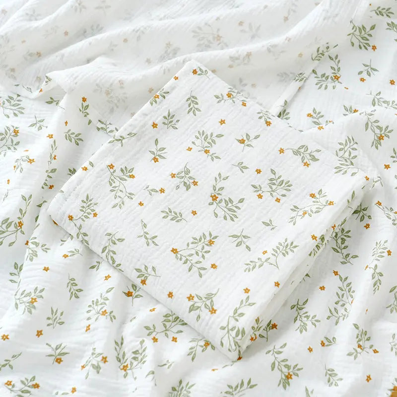 Korean Baby Double-layer Gauze Bath Towel Bells toys