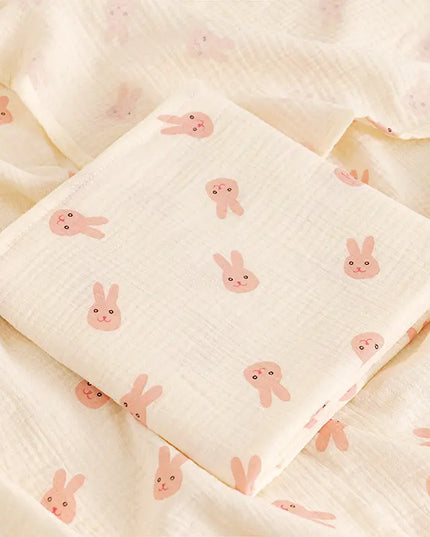 Korean Baby Double-layer Gauze Bath Towel Bells toys