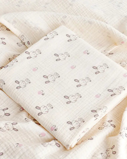 Korean Baby Double-layer Gauze Bath Towel Bells toys