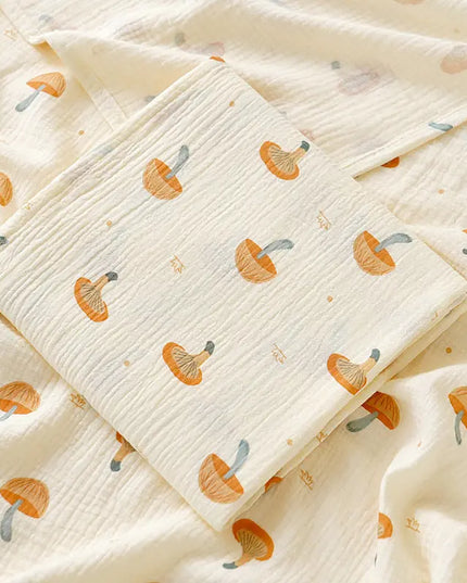 Korean Baby Double-layer Gauze Bath Towel Bells toys