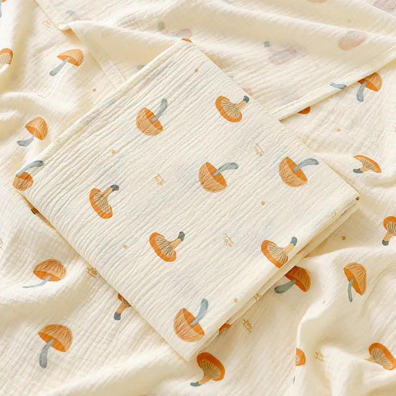 Korean Baby Double-layer Gauze Bath Towel Bells toys