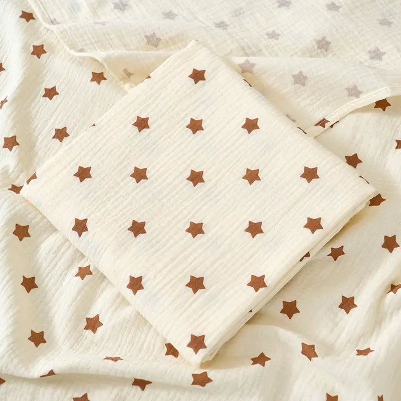 Korean Baby Double-layer Gauze Bath Towel Bells toys