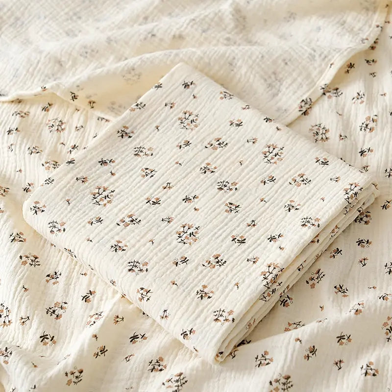 Korean Baby Double-layer Gauze Bath Towel Bells toys