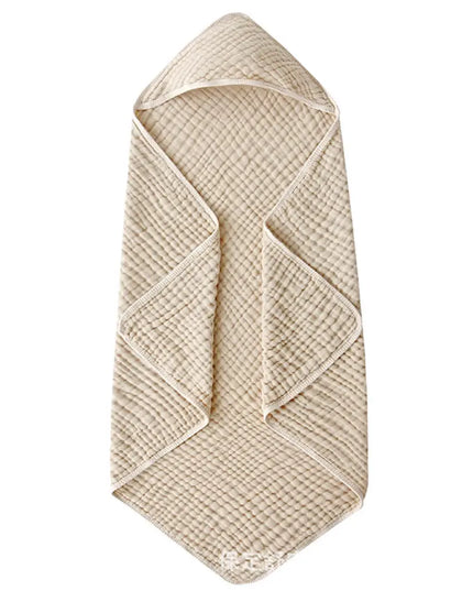 Hooded Baby Towels For Newborn Muslin Cotton Baby Bath Towel With Hood For Babies, Infant, Toddler And Kids, Large 90x90cm, Soft And Absorbent Newborn Essential Bells toys