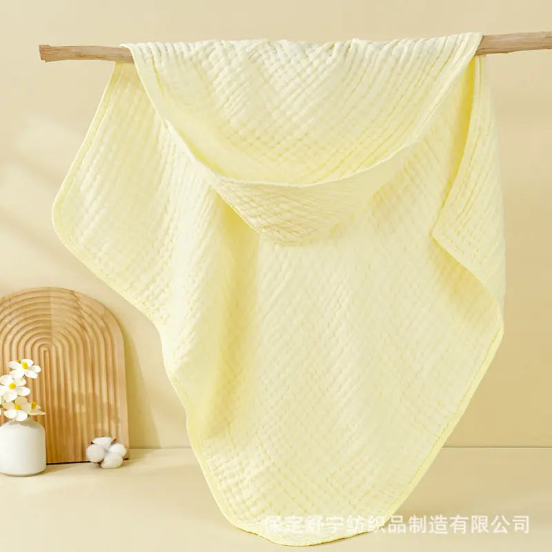 Hooded Baby Towels For Newborn Muslin Cotton Baby Bath Towel With Hood For Babies, Infant, Toddler And Kids, Large 90x90cm, Soft And Absorbent Newborn Essential Bells toys